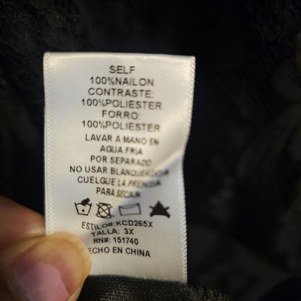 MadRag NWT Women's Black Lace Cocktail Dress Sz XL - Picture 12 of 16